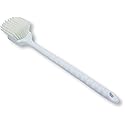 SPARTA 40501EC02 Plastic Large Scrub Brush, Kitchen Brush, Utility Brush With Long Handle For Cleaning, 20 Inches, White