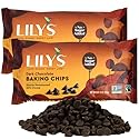 Sugar-Free Dark Chocolate Chips for Baking, 2 Bags of Lily's Baking Chips 9oz Each, Delicious Baking Chips Without the Sugar, Perfect Dark Chocolate Chips for Keto and Diabetic-Friendly Recipes