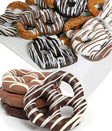 From You Flowers Belgian Chocolate Dipped Pretzel Twists - 12 Sweet & Salty Milk Chocolate Pretzels for Birthday, Get Well & Thank You