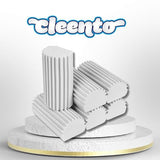 Cleento Damp Duster Cleaning Sponge, Multi-Surface Dust Cleaner Magic Eraser for Blinds, Hair, Glass, Mirrors, Car, Baseboards & Window Grooves - All