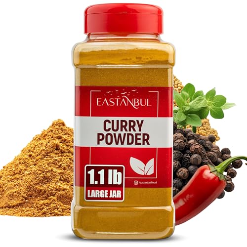 Eastanbul Curry Powder, 1.1lb, Traditional Indian Spice Blend Curry, Authentic Seasoning, Premium Quality Blend Yellow Powder, Indian Seasoning