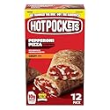 Hot Pockets Pepperoni Pizza Crispy Crust Frozen Snacks, Pizza Snacks Made with Mozzarella Cheese, 54 Oz, 12 Count Frozen Sandwiches