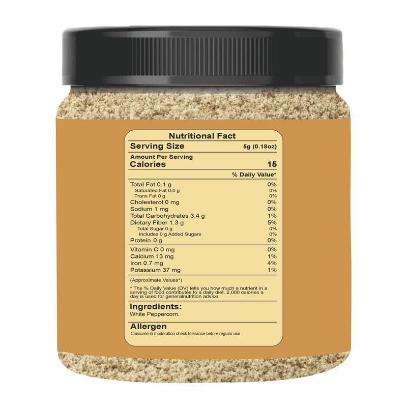 SMIBZE White Peppercorn Powder - Sharp & Bold Flavor Kick