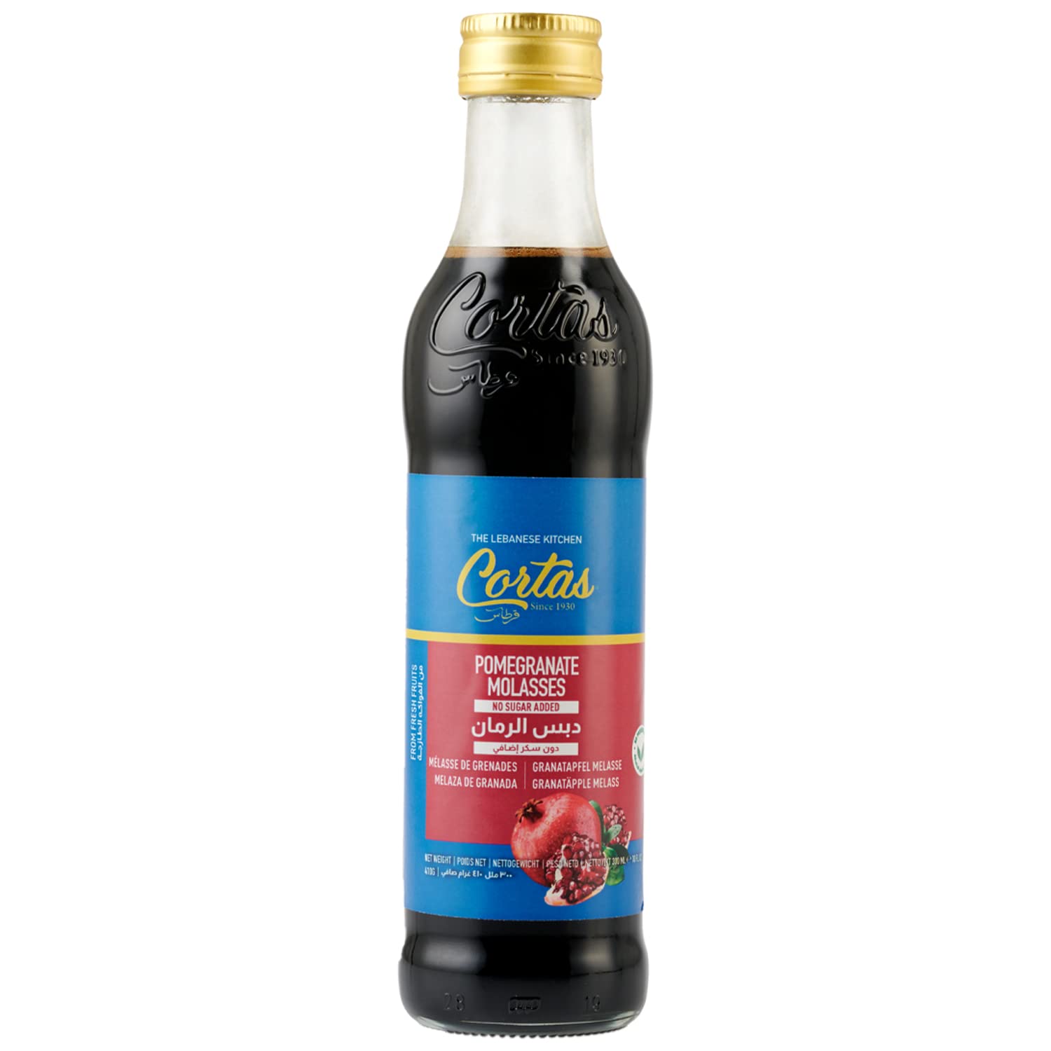 Pomegranate Molasses, No Sugar Added by Cortas