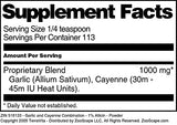 Garlic and Cayenne Combination - 1% Allicin - Powder (4 oz, ZIN: 516133) - 3 Pack