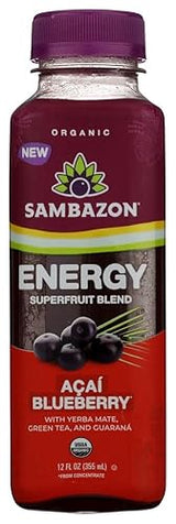 Sambazon Organic Acai Energy Juice, 12 Fl Oz