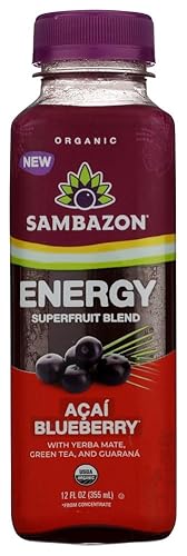 Sambazon Organic Acai Energy Juice, 12 Fl Oz