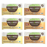 Miracle Noodle Variety Pack (Pack of 6), Angel Hair, Fettuccine, Plant Based Shirataki Konjac Noodles, 5 Calories, 1g Net Carbs Per Serving, Keto