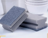 Multifunction Scrub Sponge Protects Nails and Fingers - Sponges for Cleaning Remove Tough Stains, Grease, Residue (Gray 13 * 7 * 4.3cm 3 pcs)