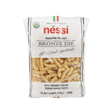 Néssi Organic Fusilli, Bronze Die-Cut Italian Pasta, 17.6 Ounce, Kosher, Durum Wheat