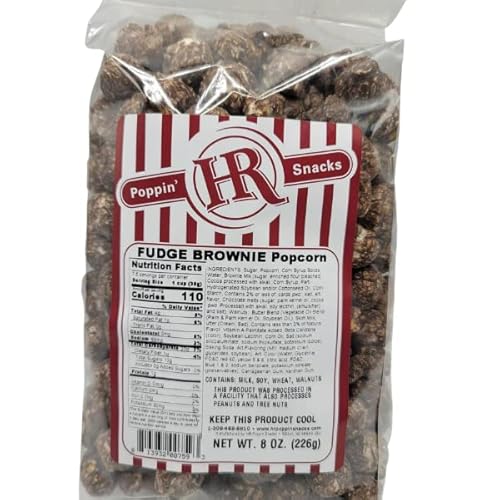 Fudge Brownie Popcorn - 7 oz Bag | HR Poppin' Snacks