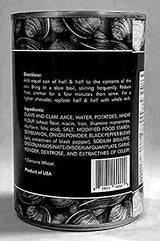 The Black Pearl Clam Chowder New England Famous Condensed Soup, 15 Ounce (3 Cans)