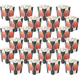 Basketball Popcorn Boxes, 24 Pieces, Birthday and Sports Themed Party Supplies