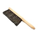 Big Horn 13020 Natural Horsehair Handheld Counter Duster with Wood Handle - 2 Inch Head Width, 13 Inch Overall Length