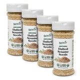 Food to Live Organic Hulled Sesame Seeds, 0.25 Lbs - Raw in Resealable Jar, Perfect for Cooking, Baking, Smoothies and Salads, Non-GMO, Vegan, Kosher