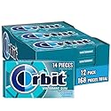 ORBIT Wintermint Sugar Free Individually Wrapped Chewing Gum Mint Bulk Box , 12 Packs of 14-Pieces (168 Total Pieces)