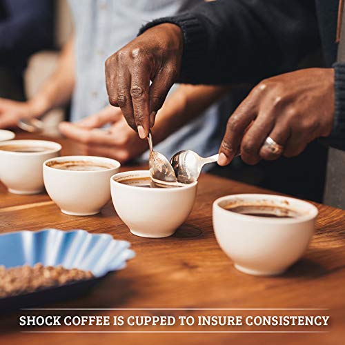 Shock Coffee Ground Stay Fresher Packs. The Strongest Caffeinated All Natural Coffee, Up to 50% more Caffeine than Regular Coffee, 6.6 pounds