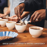 Shock Coffee Ground Stay Fresher Packs. The Strongest Caffeinated All Natural Coffee, Up to 50% more Caffeine than Regular Coffee, 6.6 pounds