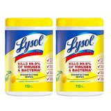Lysol Disinfecting Wipes - Lemon & Lime Blossom 110 ct (Pack of 2)