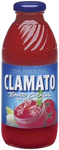Clamato Juice, 16-Ounce Glass Bottles (Pack of 12)