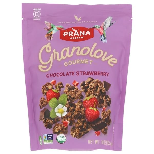 Prana, Chocolate Strawberry Crunch Granola, 10 Ounce