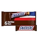 SNICKERS Full Size Chocolate Candy Bars, 11.16oz bag, 6 Bars per bag