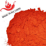 Atomic Rainbow Reaper Pepper Powder Set by Magic Plant - Fine Ground Carolina Reaper Chili Powder (2Oz each): Red - Fruity 3X Pain, Yellow - Fruity