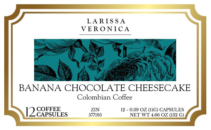 Banana Chocolate Cheesecake Colombian Coffee (Single Serve K-Cup Pods) (Gourmet, Naturally Flavored, Whole Coffee Beans) (12 pods, ZIN: 577195) - 2