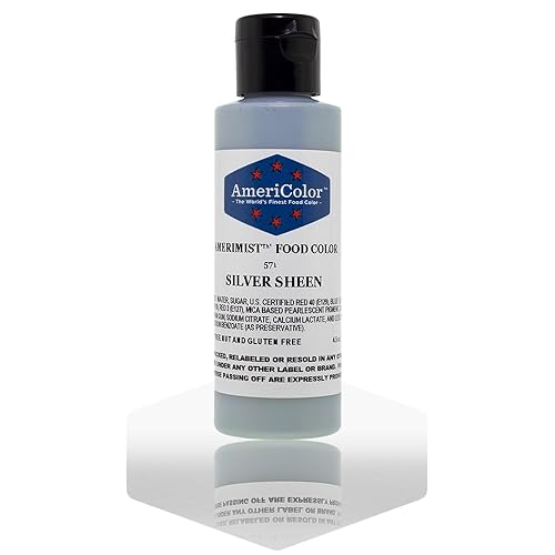 AmeriColor Amerimist Airbrush Color 4.5 Ounce, Silver Metallic Sheen