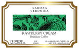 Raspberry Cream Brazilian Coffee (Single Serve K-Cup Pods) (Gourmet, Naturally Flavored, Whole Coffee Beans) (12 pods, ZIN: 574322)