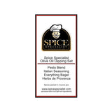 Olive-Oil Seasoning for Bread Dipping Assortment Set - Contains: 4 Assorted Plastic Jars - KOSHER