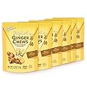 Prince of Peace Original Ginger Chews, 4 oz. - Candied Ginger - Candy Pack - Ginger Chews Candy - Natural Candy - 6 Pack
