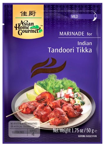 Asian Home Gourmet Indian Tandoori Tikka, 1.75-Ounce Boxes (Pack of 12)