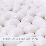 Sugar Free White Jordan Almonds by Its Delish, 10 Lbs Bulk Bag | Candied Almond Nut with Hard Candy Coating | No Sugar Added | Bulk Wedding Favors