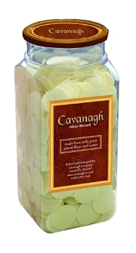Cavanagh Company Communion-White Altar Bread-Cross Design (1-3/8")-Bottle Of 750