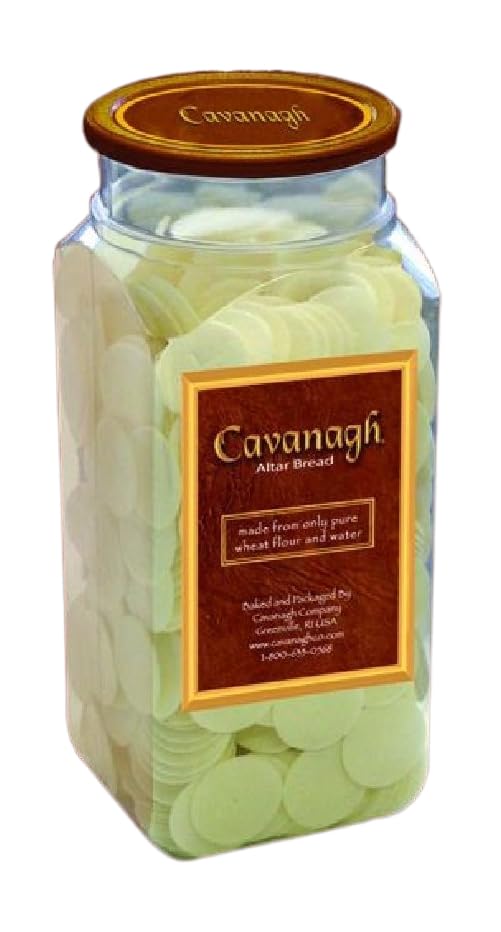 Cavanagh Company Communion-White Altar Bread-Cross Design (1-3/8")-Bottle Of 750