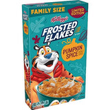 Frosted Flakes Cold Breakfast Cereal, 7 Vitamins and Minerals, Limited Edition, Family Size, Pumpkin Spice, 17.1oz Box (1 Box)