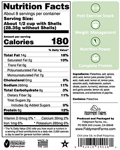 Fiddyment Farms 1 Lb. Chili Lime Pistachios