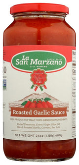 La San Marzano 313292 24 fl oz Sauce Roasted Garlic - Pack of 6