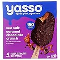 Yasso Sea Salt Caramel Chocolate Crunch Frozen Yogurt Bars, 10.6 FZ