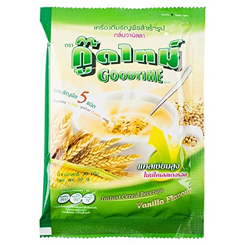 Goodtime Brand, Instant Cereal Beverage Vanilla Flavour, Size 420g (30g X 14 Sachets)