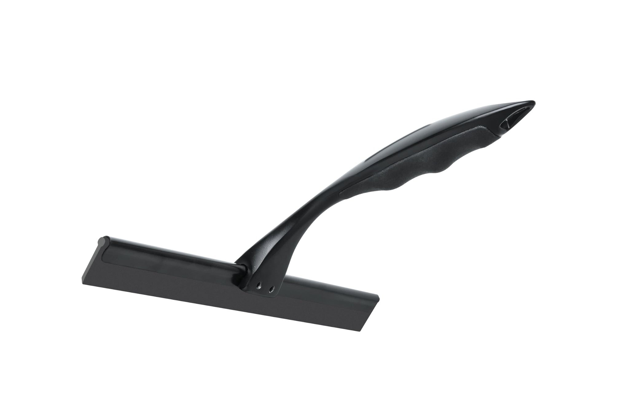 YUNIKO Shower Squeegee - Black Stainless Steel Shower squeegee with Silicone Blade for Shower Doors, Windows, Mirrors, Tiles & Car Windows - Includes