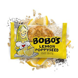 Bobo's Lemon Poppyseed Oat Bites, Simple Ingredients, Whole Grain Oats, Plant Based, Non-GMO, Gluten Free Breakfast Bars, Healthy Snacks for Adults
