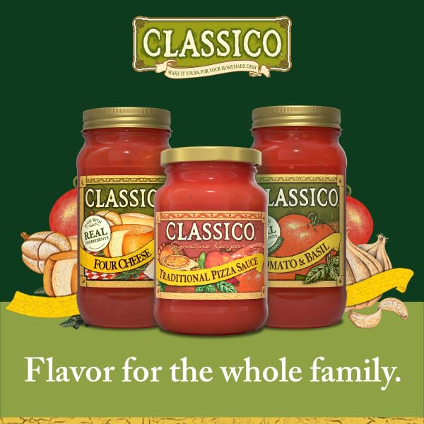Classico Signature Recipes Traditional Pizza Sauce, 14 OZ (Pack of 6)