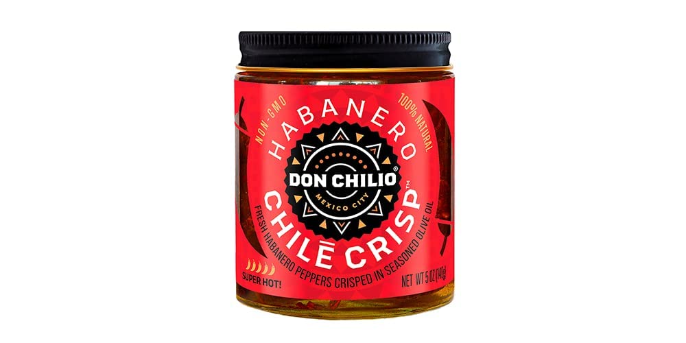Don Chilio, Sliced Habanero Peppers, Chile Crisp, 5 Oz (Packaging May Vary)