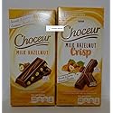 Choceur Milk Hazelnuts Chocolate Bars & Crisp Bars (2 Bars)