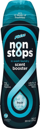 PULSE Non Stops Laundry Scent Boosters - Fresh Scent - Scent Boosting Beads - Long Lasting Fragrance (20.1 oz)