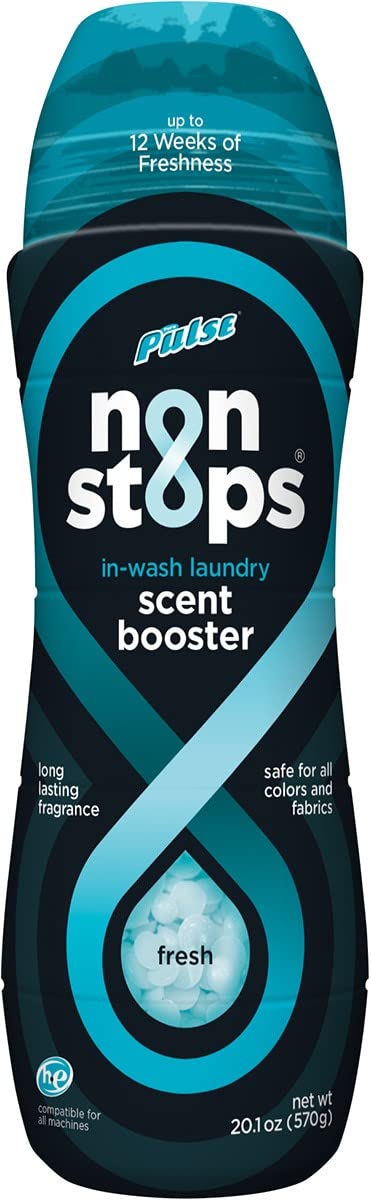 PULSE Non Stops Laundry Scent Boosters - Fresh Scent - Scent Boosting Beads - Long Lasting Fragrance (20.1 oz)
