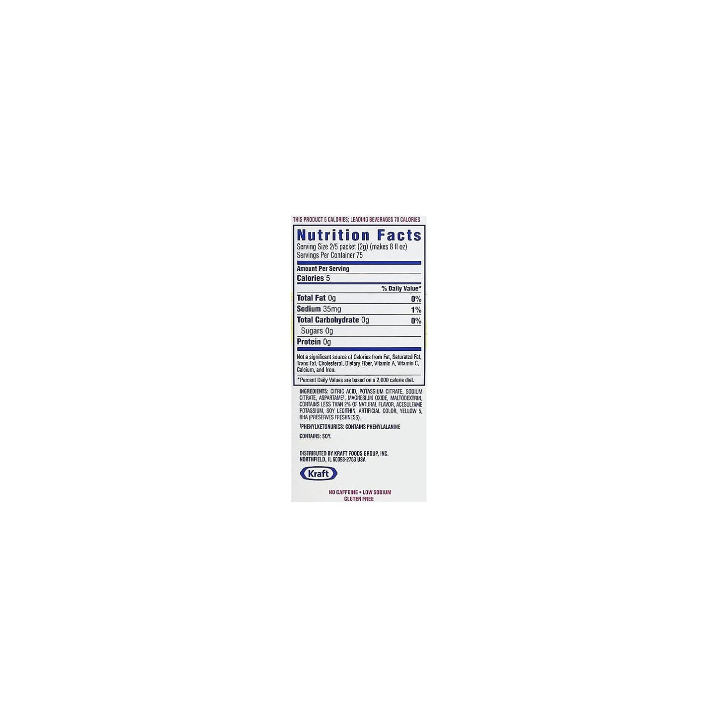 Flavored Drink Mix, Lemonade, 30 .17oz Packets/Box