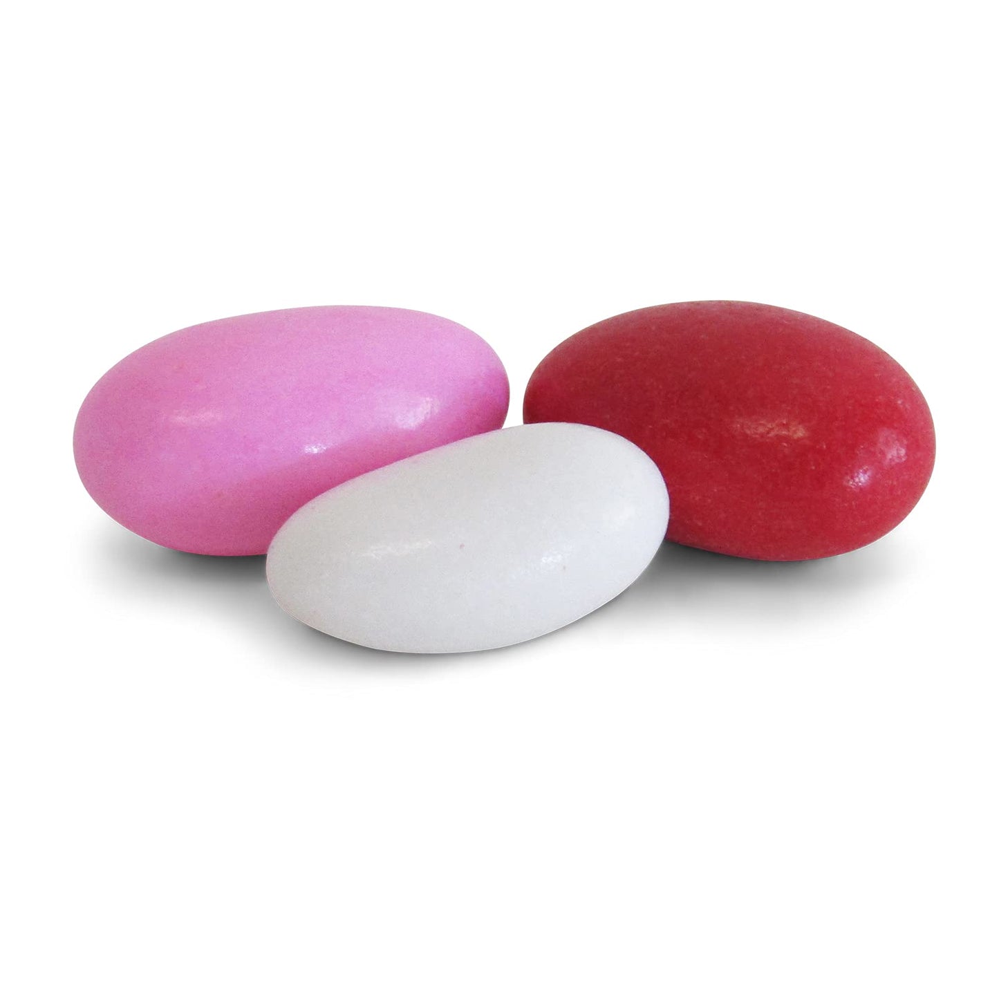 Red Pink & White Jordan Almonds Mix by It's Delish, 3 LBS Bulk Bag | Valentines and Mothers Day Girl Theme Bulk Party Favors Almond Nut Coated in